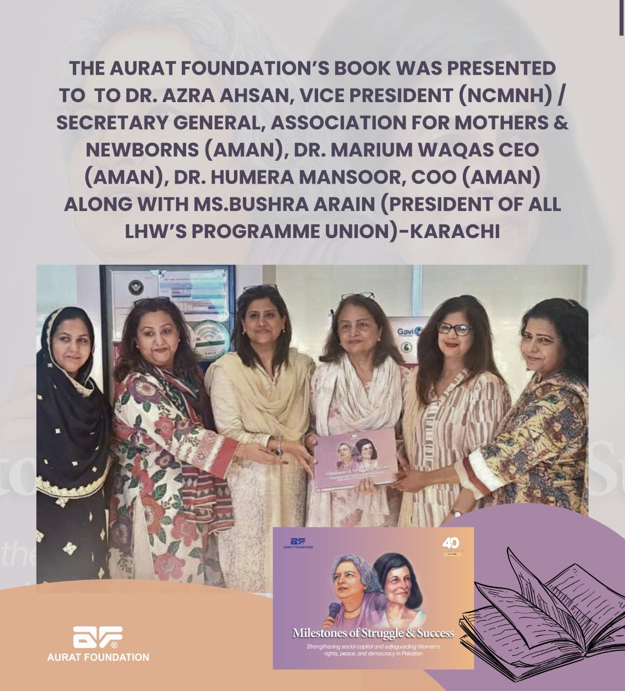 Book presentation ceremony.