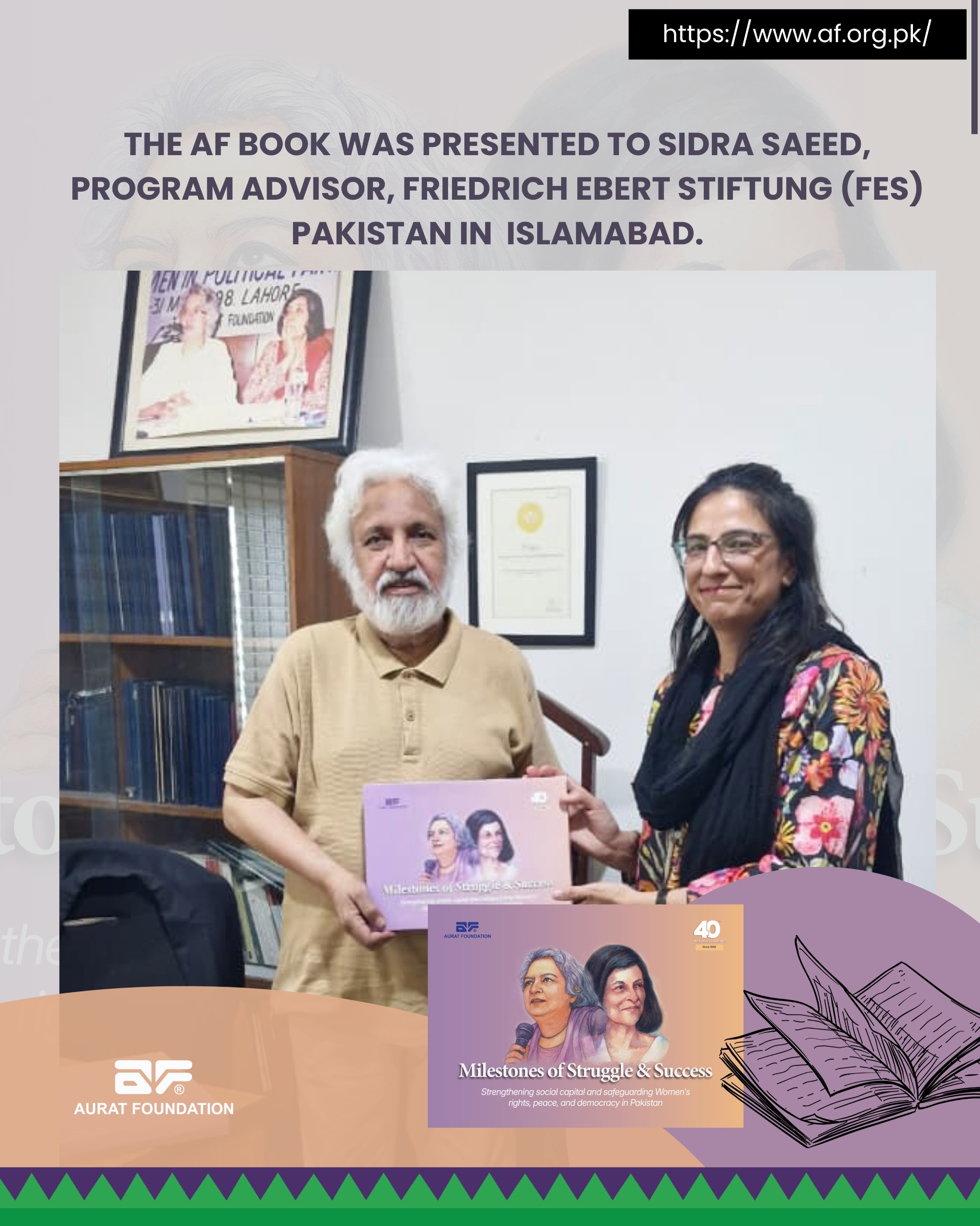Book presentation ceremony.