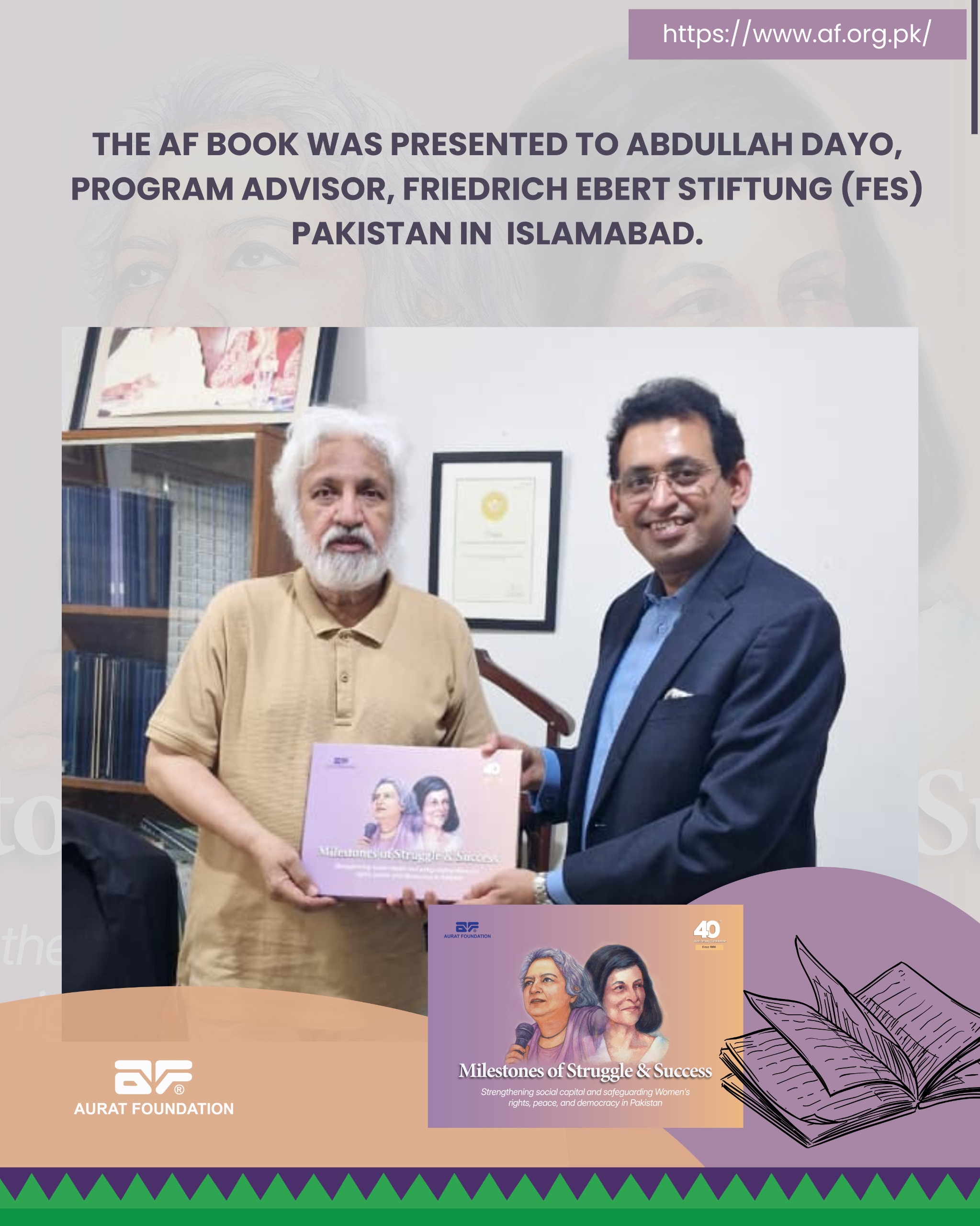 Book presentation ceremony.