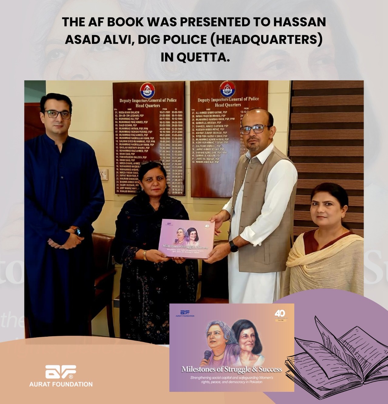 Book presentation ceremony.