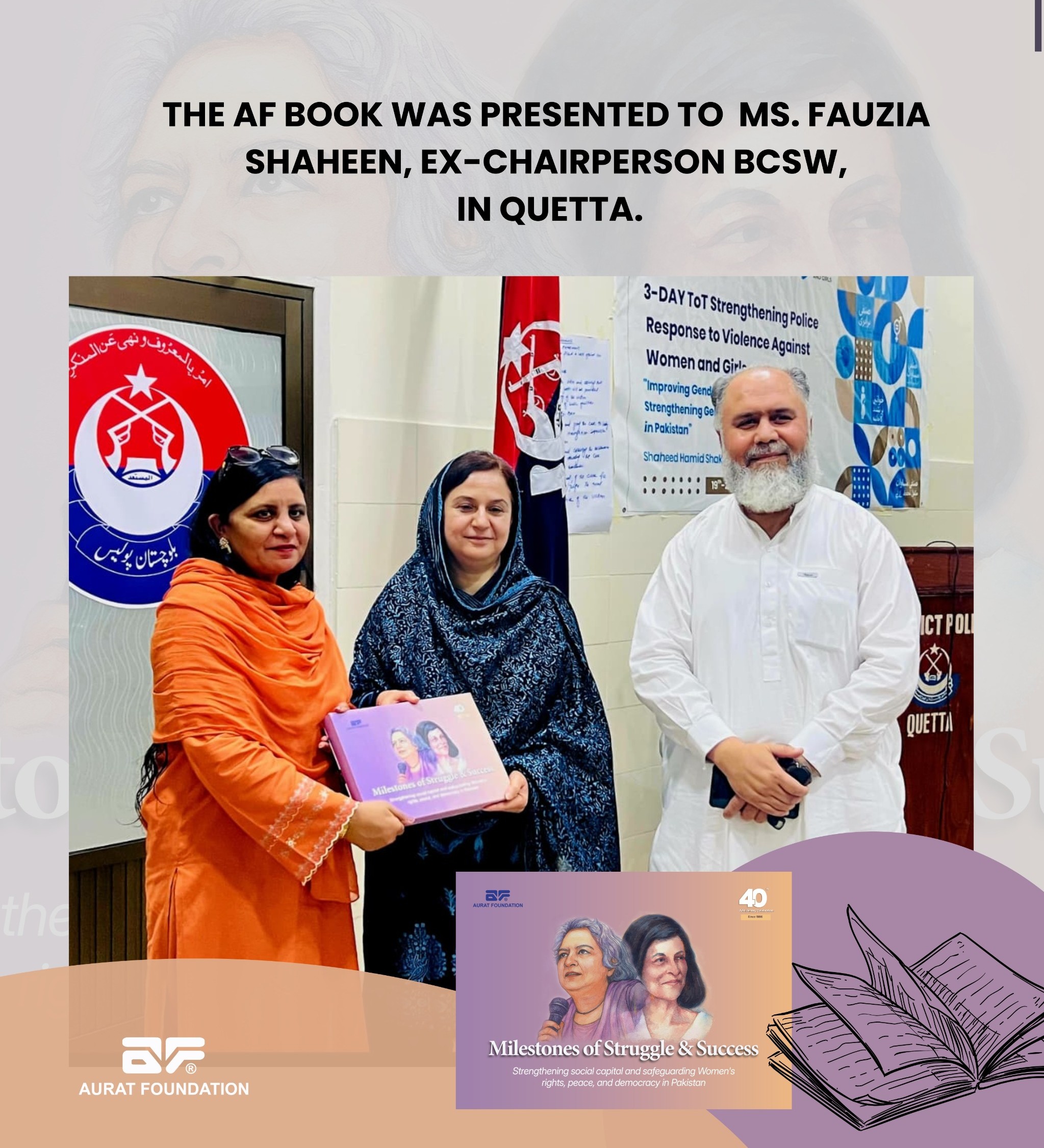 Book presentation ceremony.