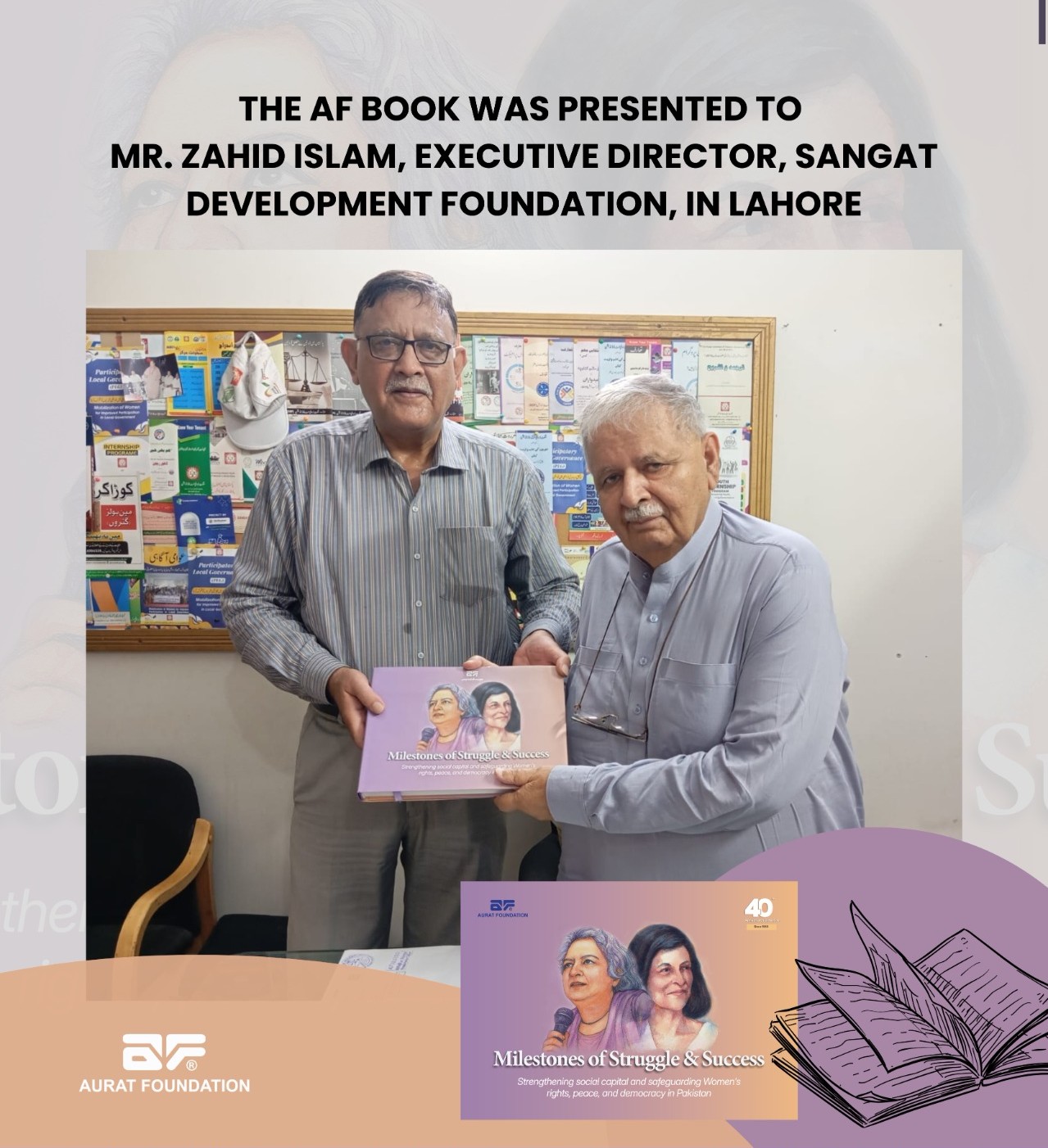 Book presentation ceremony.