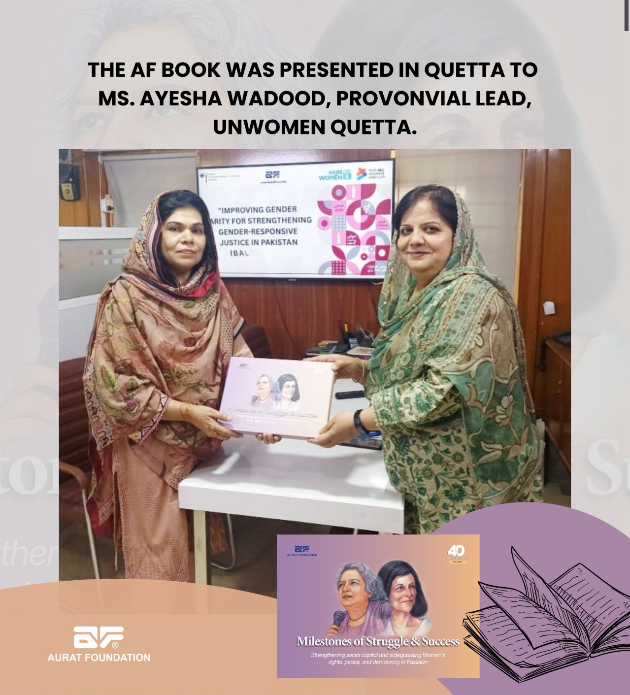 Book presentation ceremony.