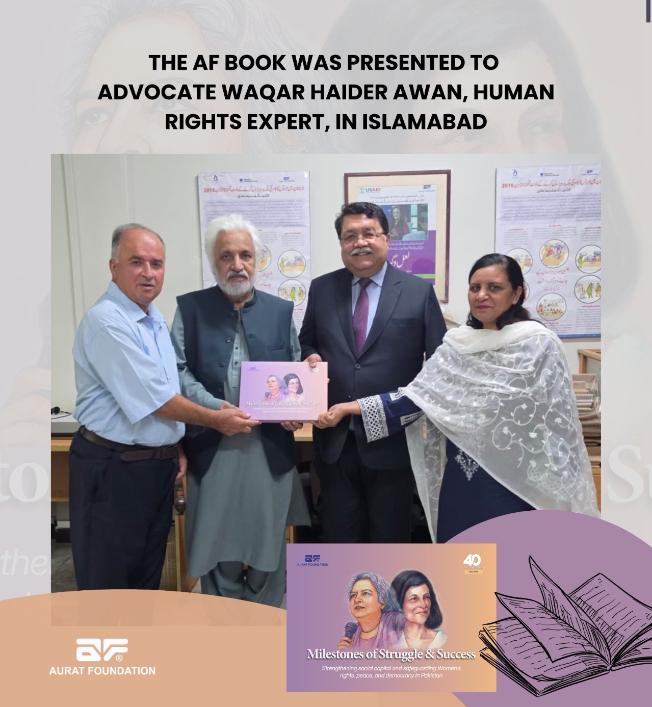 Book presentation ceremony.