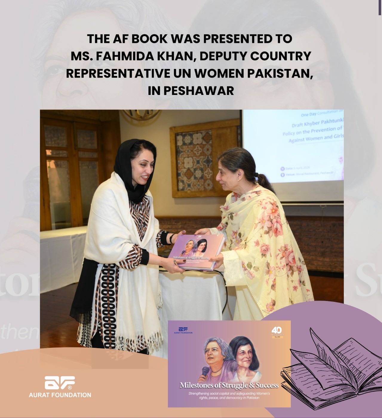 Book presentation ceremony.