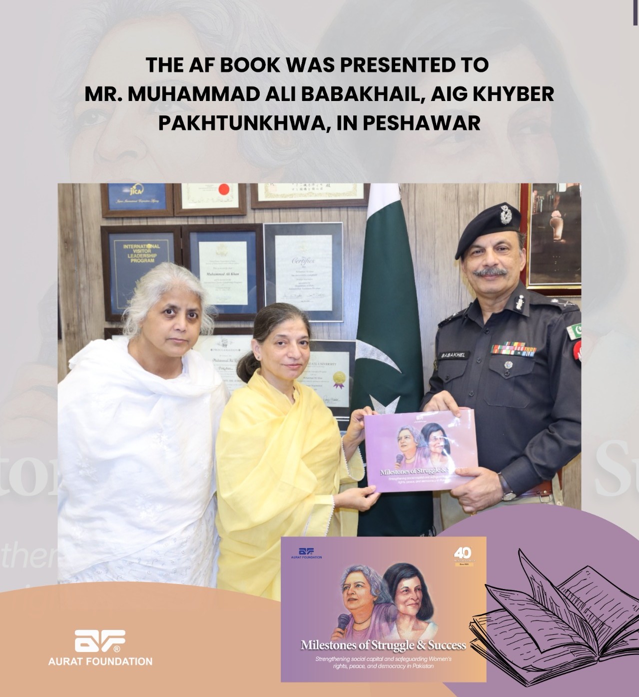 Book presentation ceremony.