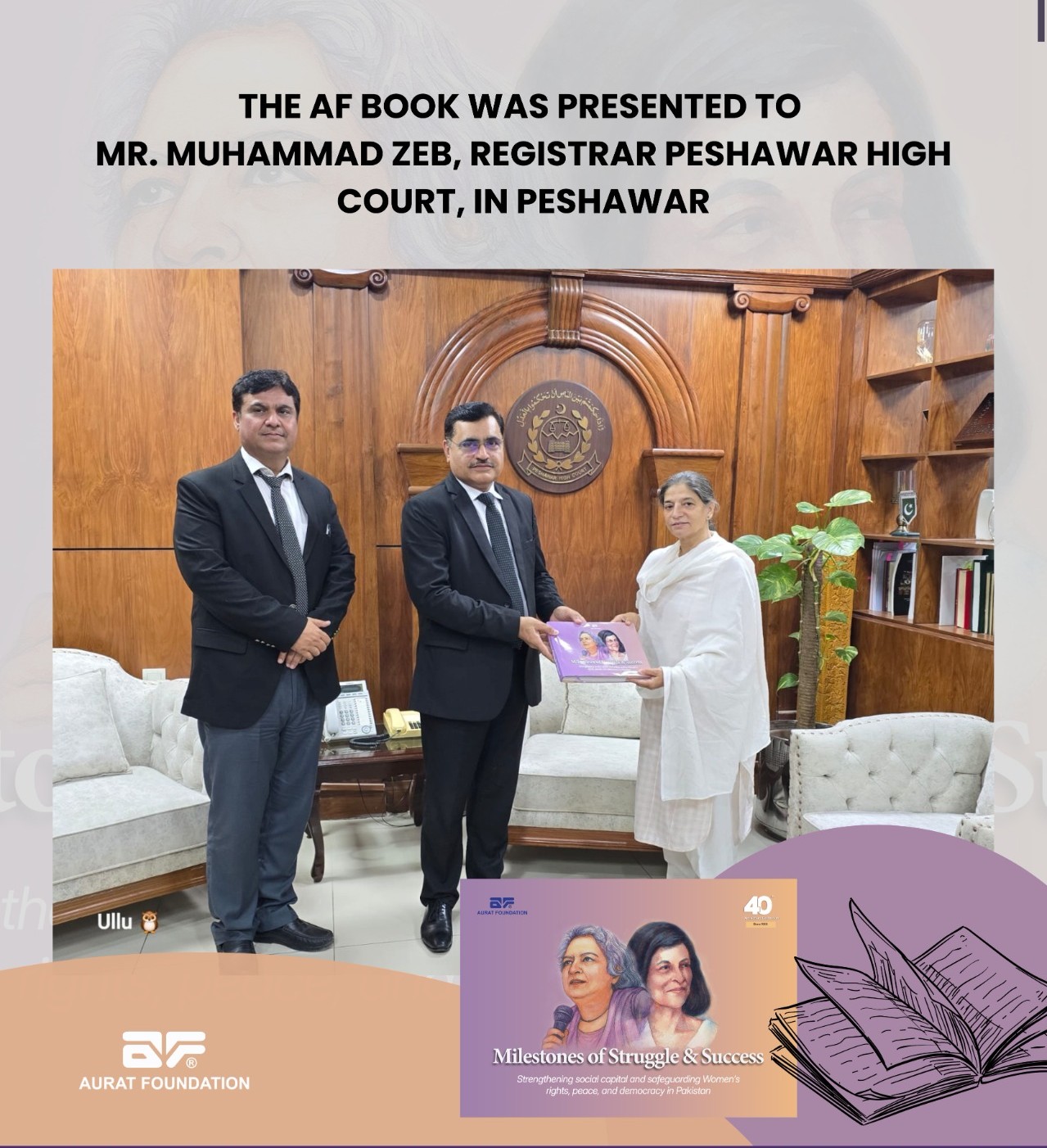 Book presentation ceremony.