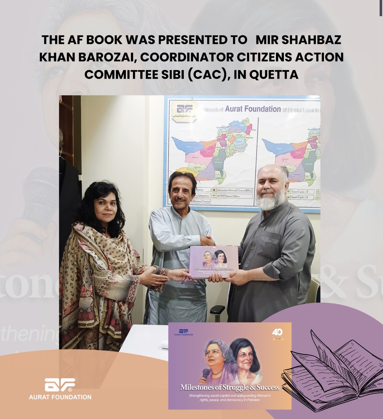 Book presentation ceremony.