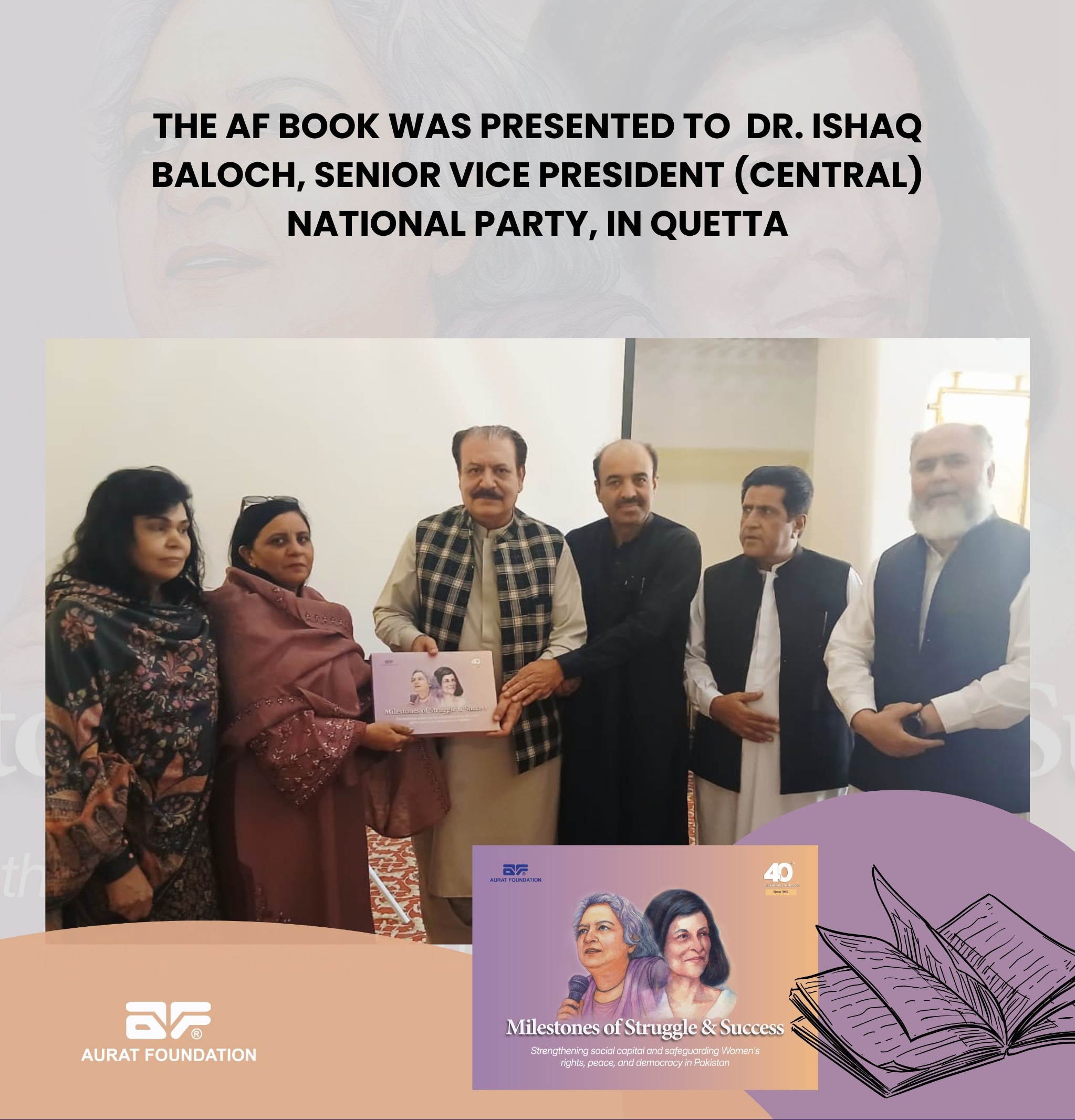 Book presentation ceremony.