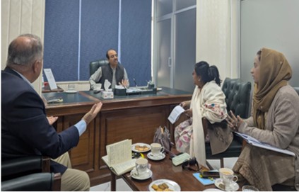 Aurat Foundation Engages National Party’s Pullain Baloch on Democratic Strengthening and Women’s Leadership