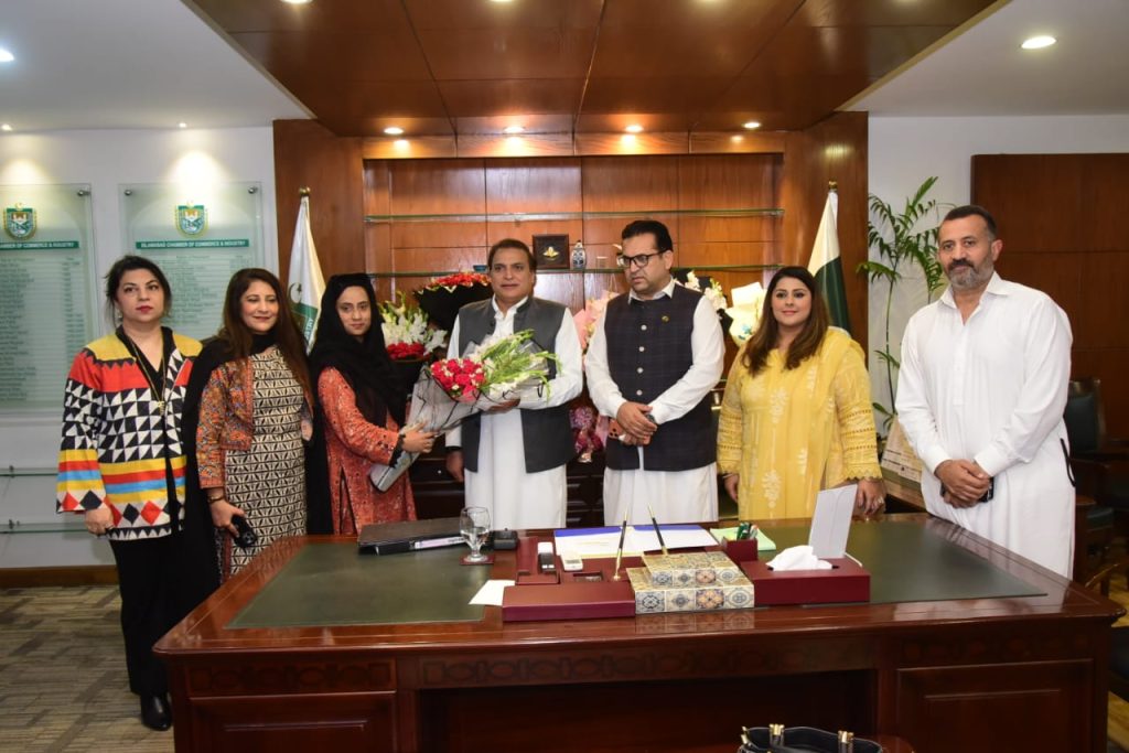 Meeting with Newly selected President of ICCI Mr. ZAKRIA and VP ICCI, Mr waqas khan.